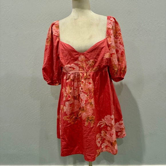 Free People Peony Babydoll Dress in Femme Combo - Size Large - Picture 3 of 14